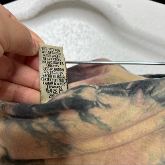 NOW & THEN Tie Dye Bohemian Beachy Boho Convertible Skirt Dress Small - Picture 9 of 11